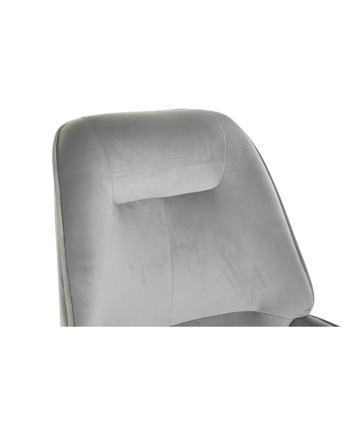 BUTACA POLIESTER MADERA 65X67X93 GRIS CLARO