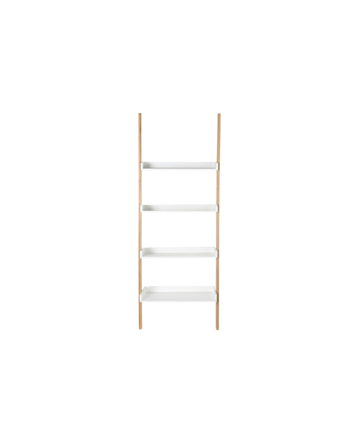 ESTANTERIA BAMBU MDF 57X30X152 BLANCO