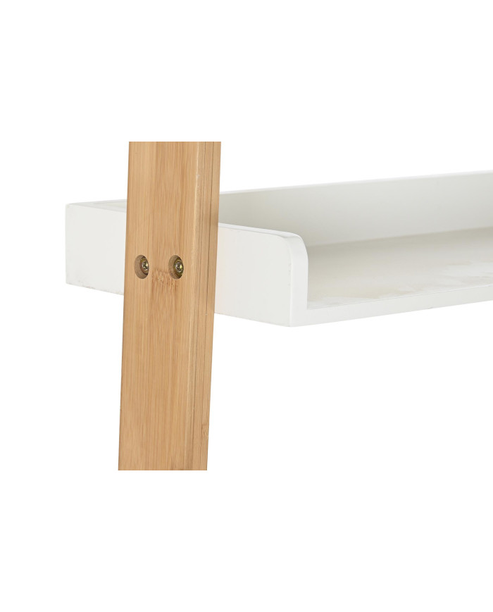 ESTANTERIA BAMBU MDF 57X30X152 BLANCO