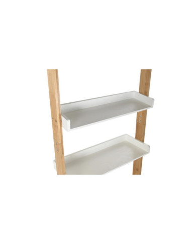ESTANTERIA BAMBU MDF 57X30X152 BLANCO