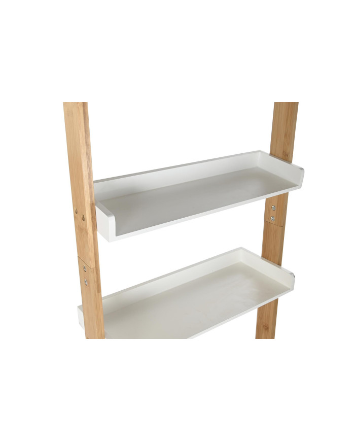 ESTANTERIA BAMBU MDF 57X30X152 BLANCO