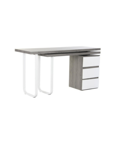 ESCRITORIO MDF METAL 150X120X75 GRIS