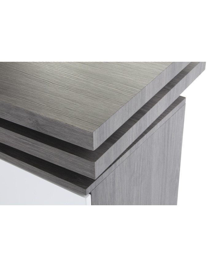 ESCRITORIO MDF METAL 150X120X75 GRIS
