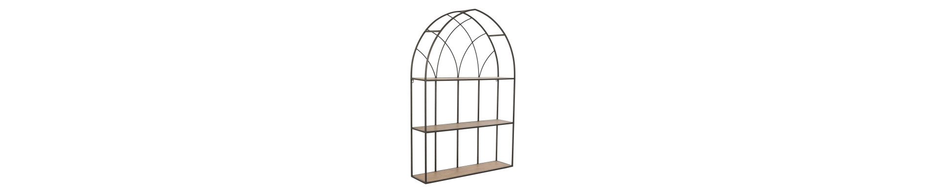 ESTANTERIA PARED METAL MDF 80X20X119
