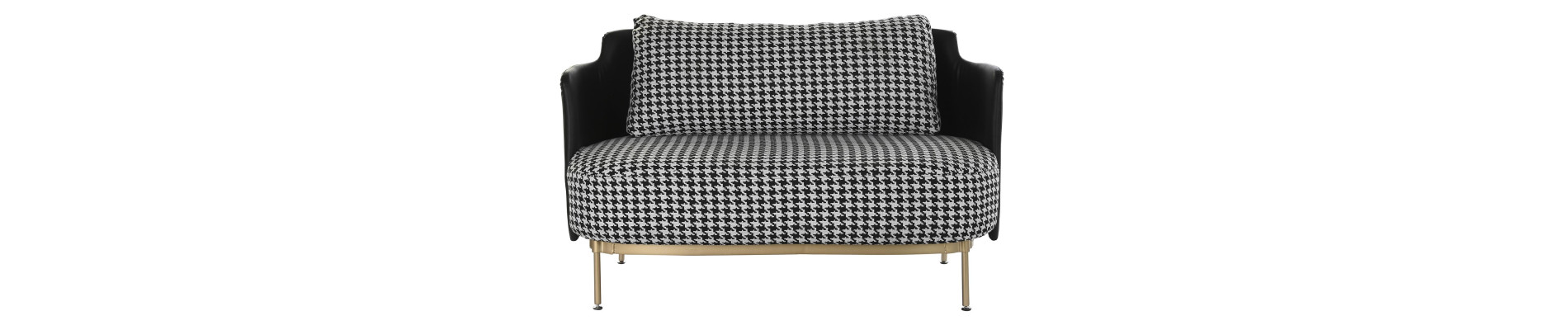 SOFA POLIESTER METAL 130X80X80 PATA DE GALLO
