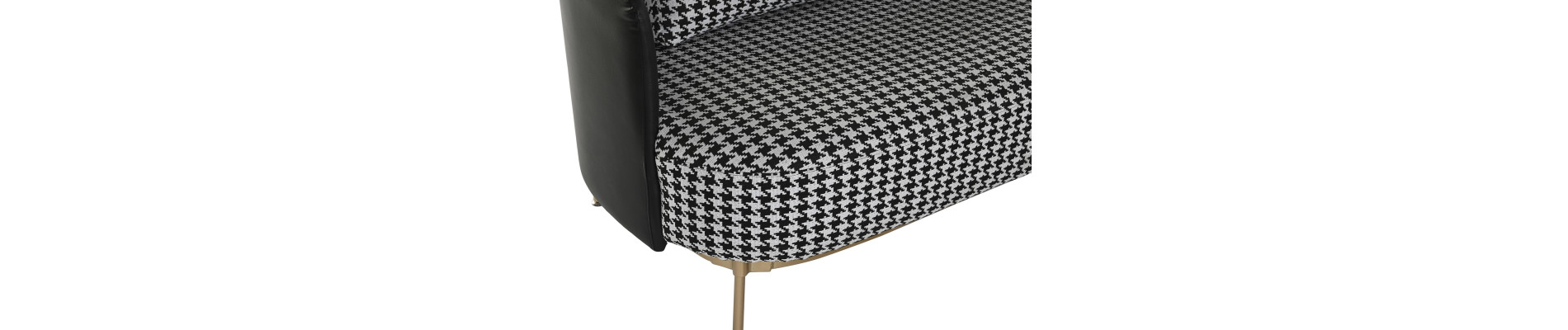 SOFA POLIESTER METAL 130X80X80 PATA DE GALLO
