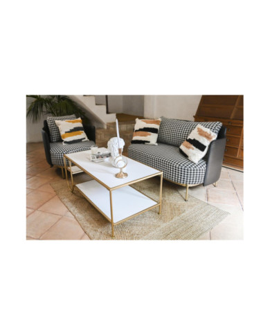 SOFA POLIESTER METAL 130X80X80 PATA DE GALLO