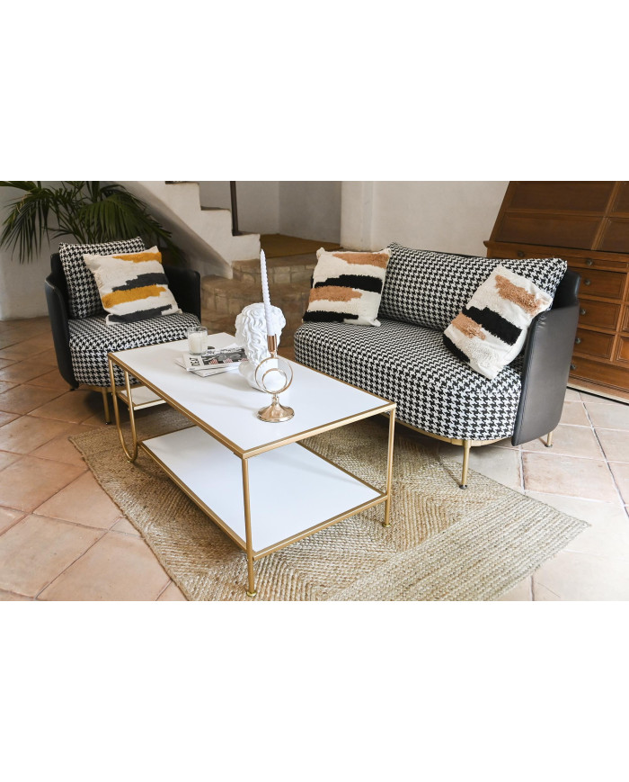 SOFA POLIESTER METAL 130X80X80 PATA DE GALLO