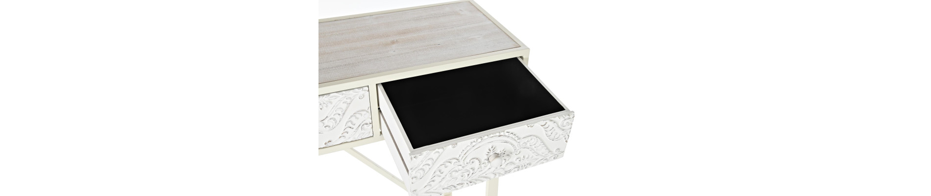 CONSOLA ABETO MDF 120X35X80 BLANCO