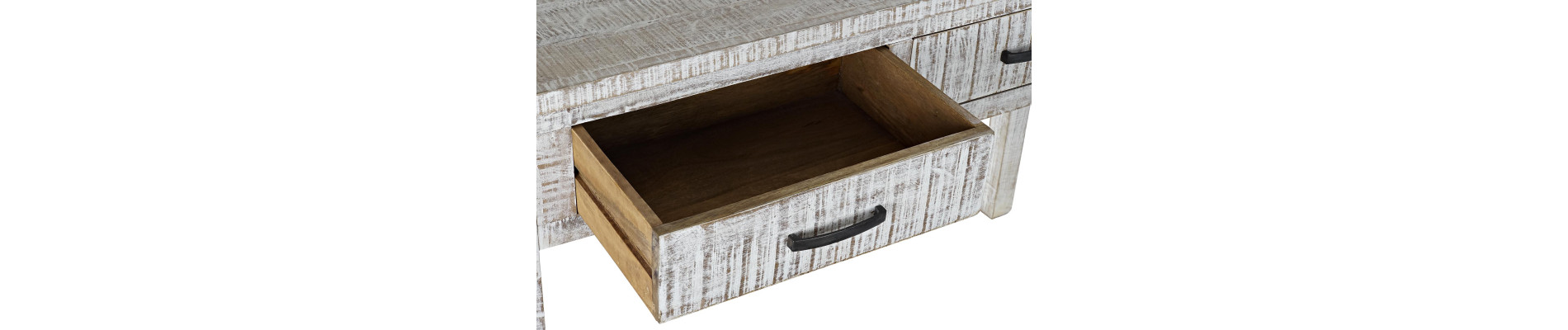 CONSOLA MANGO 120X40X75 DECAPE BLANCO