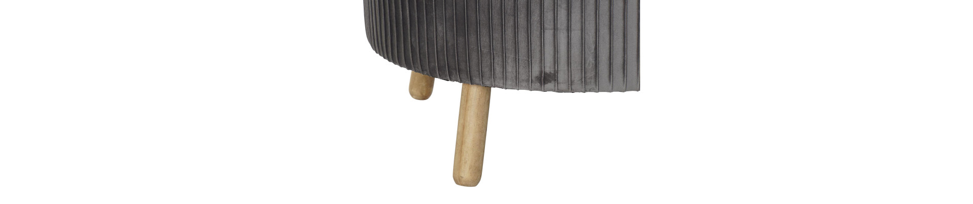REPOSAPIES VELVET MADERA 80X80X38 TERCIOPELO