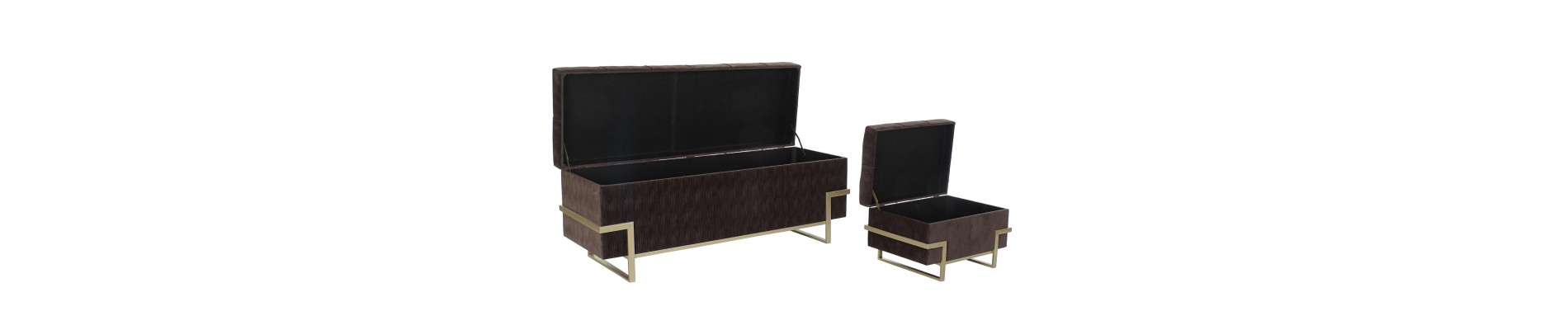 DESCALZADORA SET 3 VELVET METAL 120X42X48