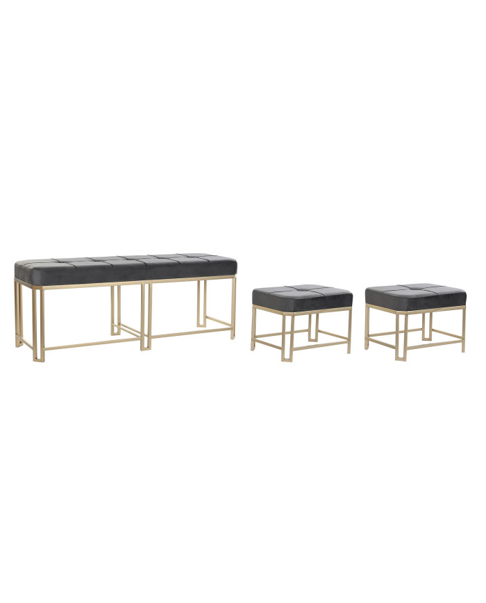 DESCALZADORA SET 3 VELVET METAL 120X40X47