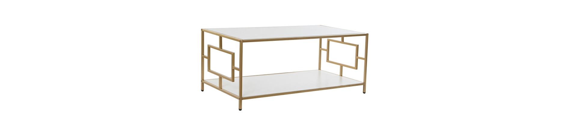 MESA CENTRO METAL MDF 110X55X45 DORADO