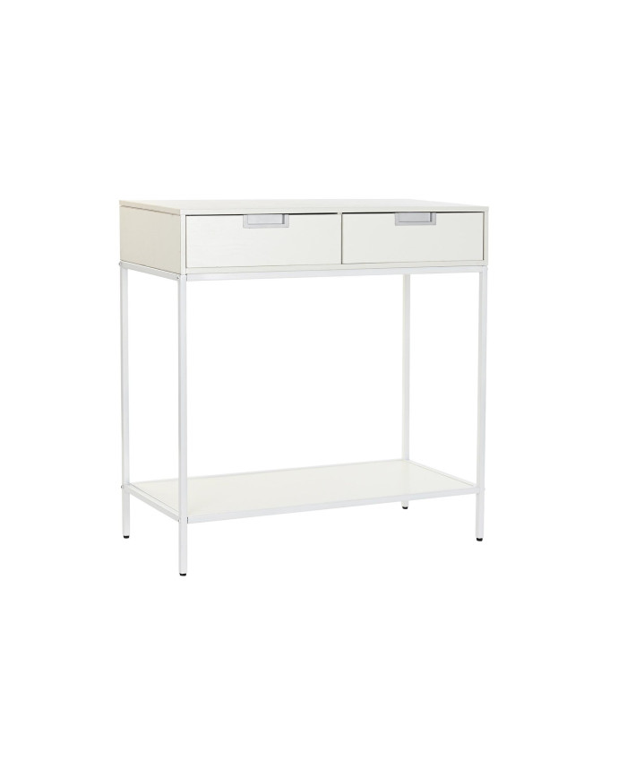 CONSOLA METAL MDF 80X35X81 BLANCO