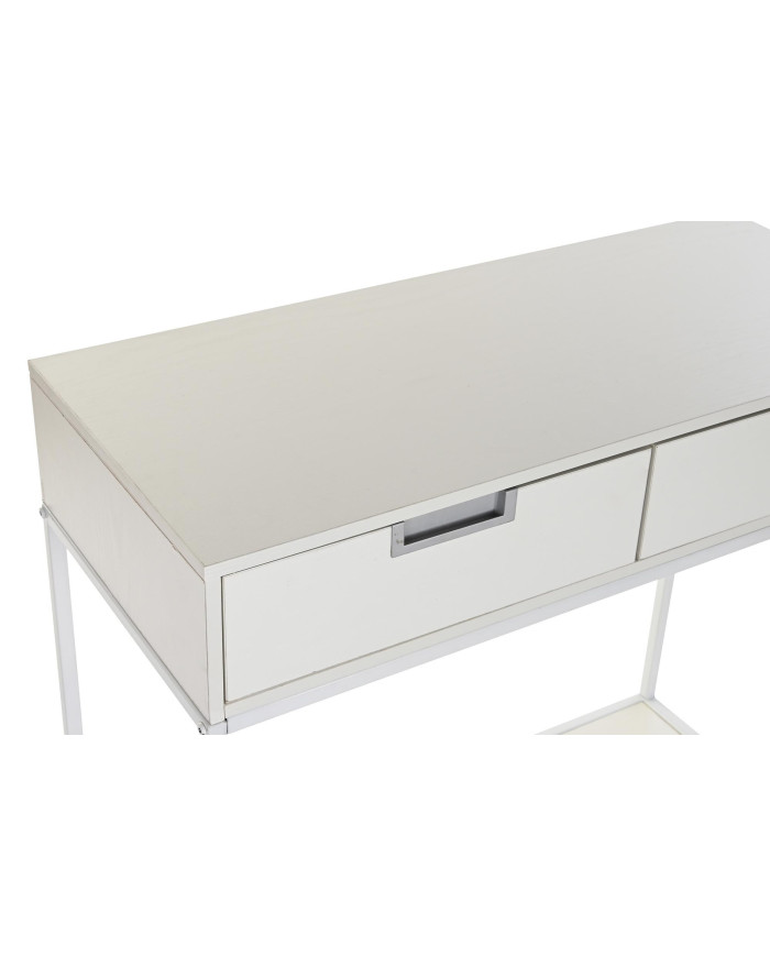 CONSOLA METAL MDF 80X35X81 BLANCO