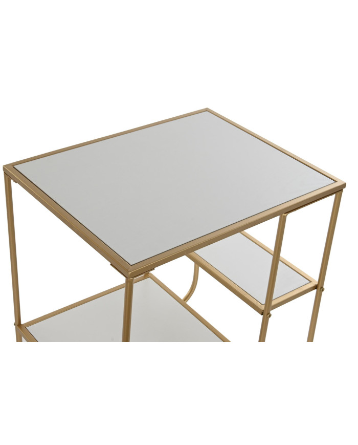 MESITA AUXILIAR METAL MDF 50X40X55,5 DORADO