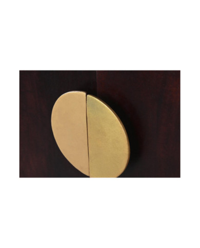 APARADOR MADERA METAL 80X40X120 NEGRO