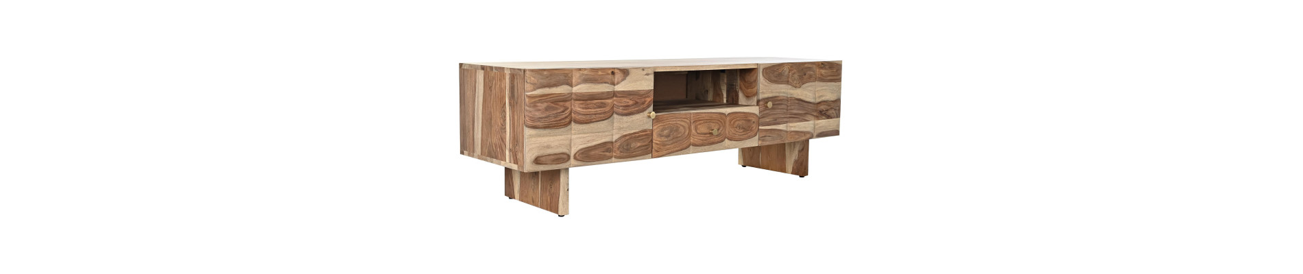 MUEBLE TV SHEESHAM 145X45X46 ONDAS NATURAL