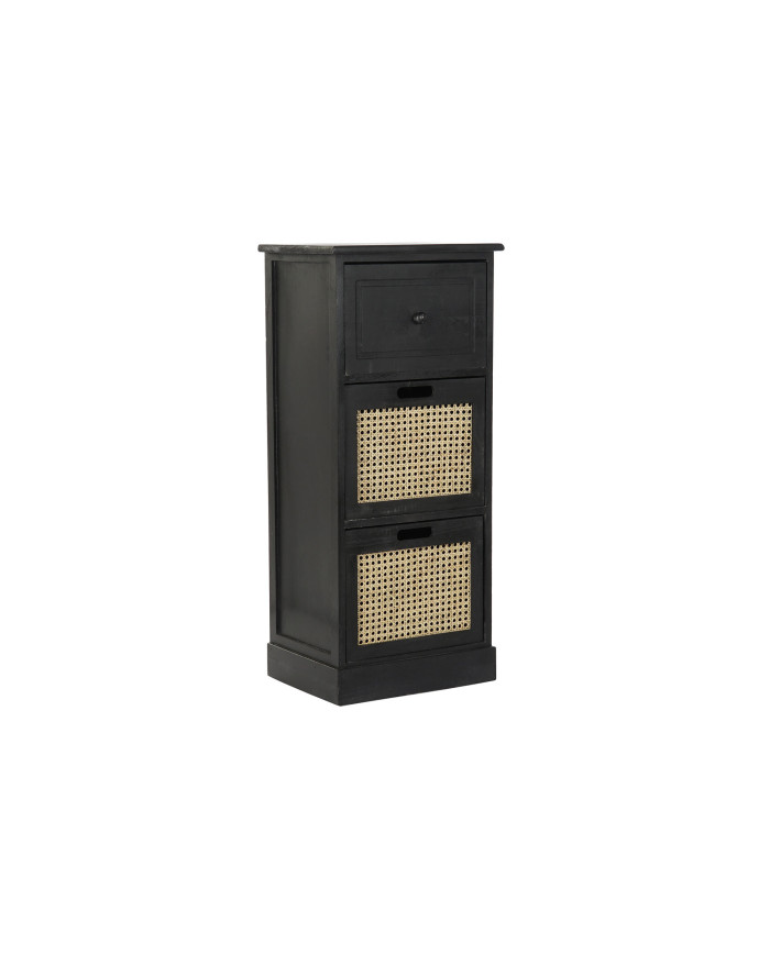 CAJONERA PAULOWNIA 40X30X90,5 3 CAJONES NEGRO
