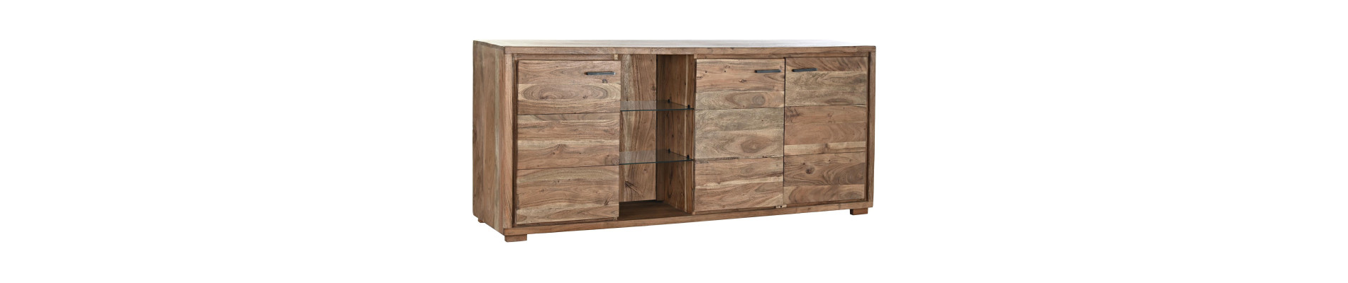 BUFFET ACACIA CRISTAL 175X40X78 NATURAL MARRON