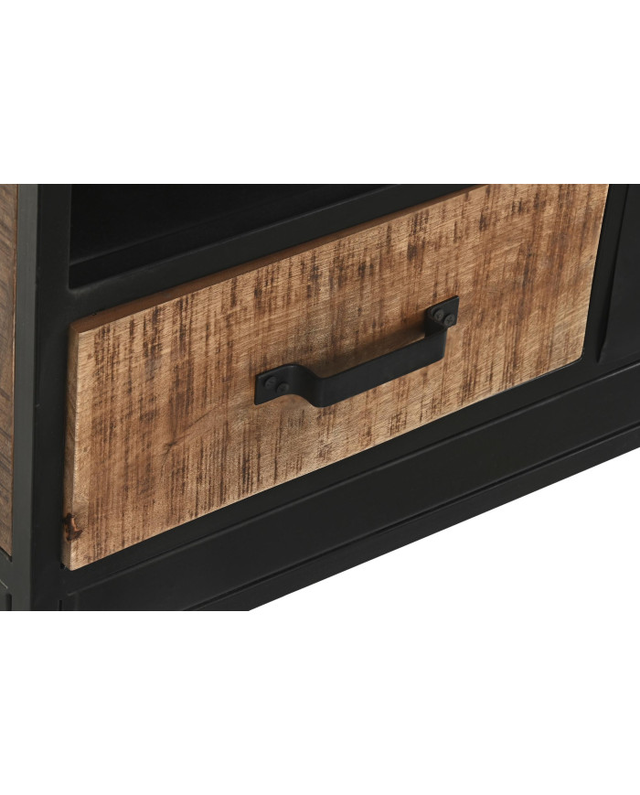 MUEBLE TV MANGO METAL 125X40X55 NEGRO