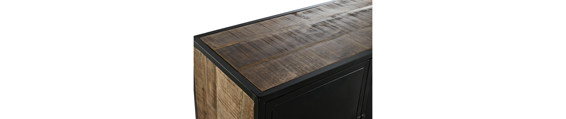 BUFFET MANGO METAL 160X40X90 MARRON