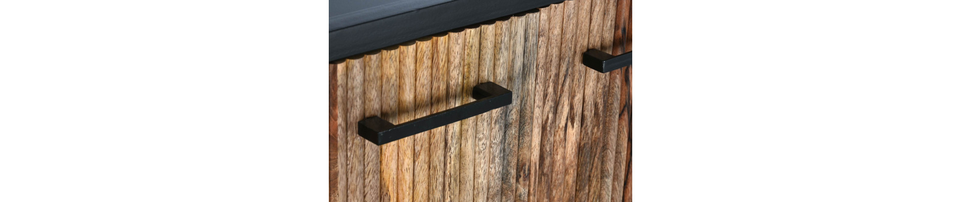 BUFFET MANGO METAL 145X40X90 NATURAL MARRON