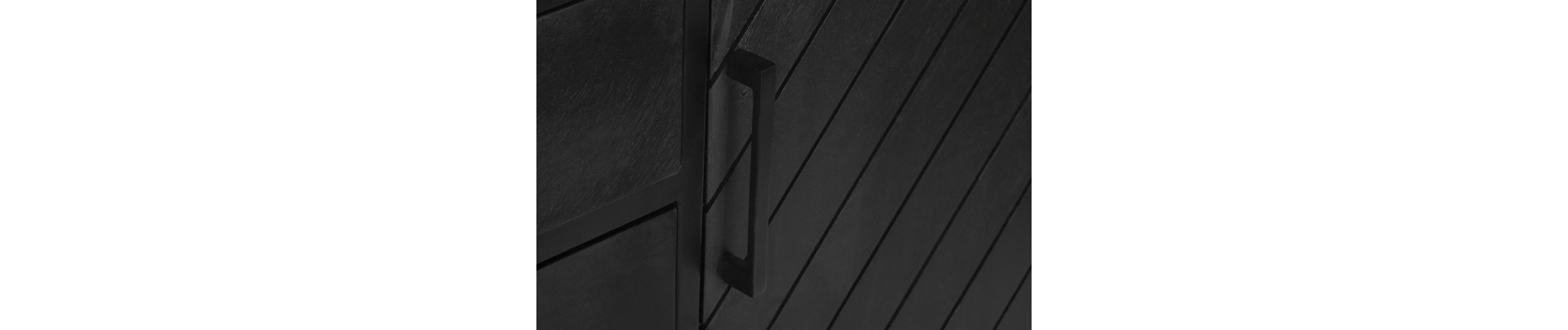BUFFET MANGO METAL 210X45X75 NEGRO
