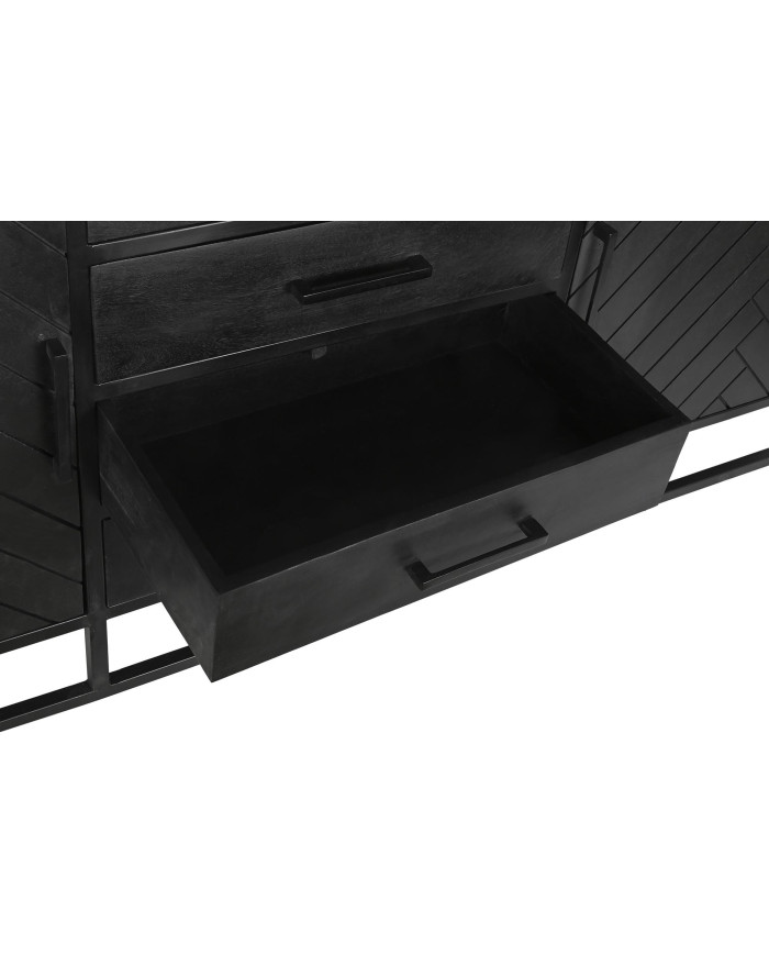 BUFFET MANGO METAL 210X45X75 NEGRO