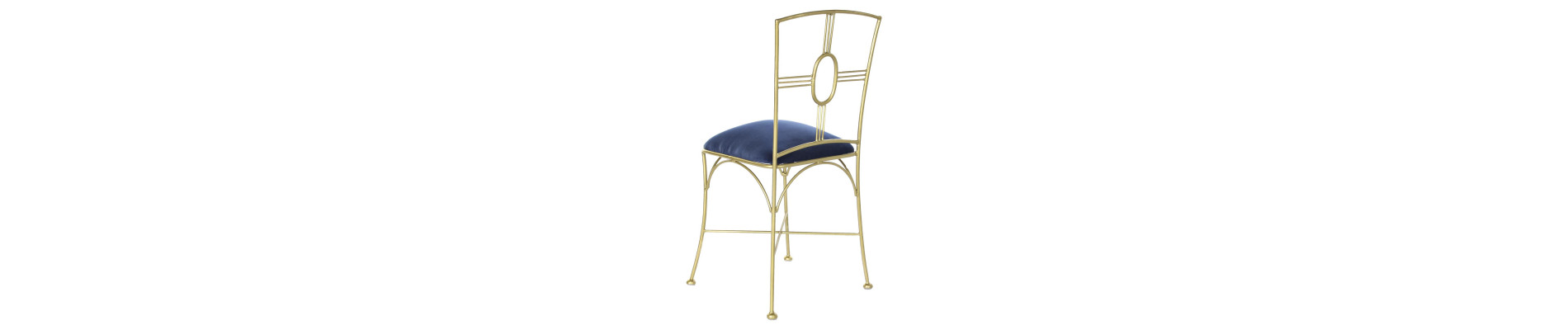 SILLA LATON POLIESTER 45X42X88,5 DORADO