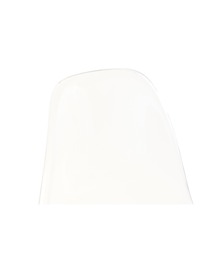 SILLA POLICARBONATO MADERA 54X47X81 TAPIZADO BEIGE