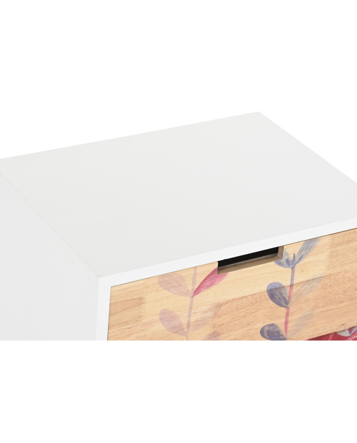 MESITA DE NOCHE RUBBERWOOD 40X30X48 2 CAJ,