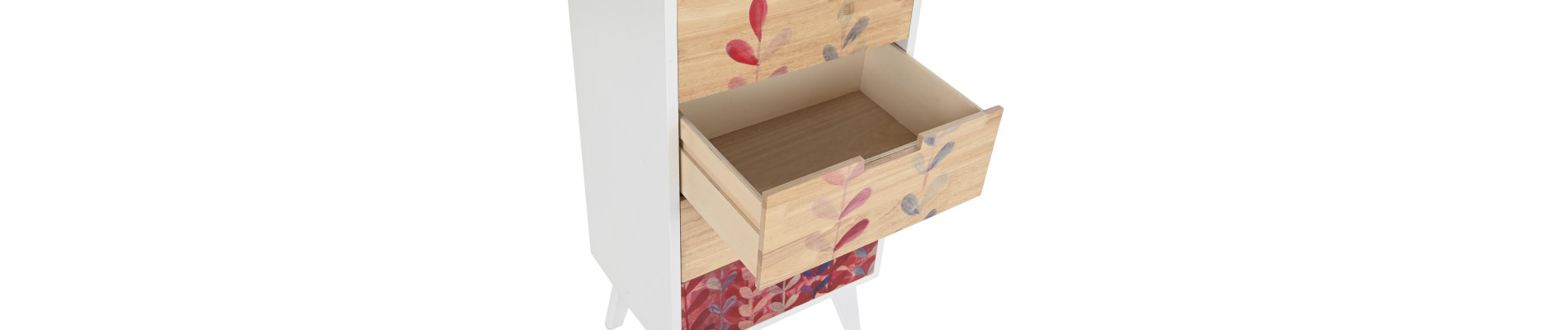 CAJONERA RUBBERWOOD PAULOWNIA 40X30X78 4 CAJ