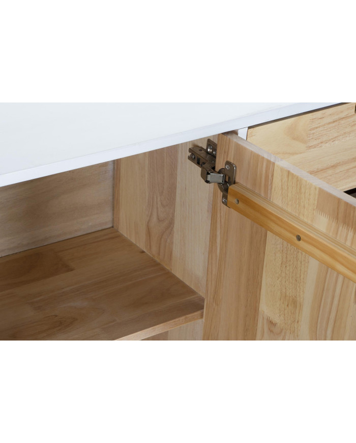 BUFFET RUBBERWOOD 120X30X75 4 CAJ NATURAL