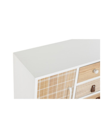 BUFFET PAULOWNIA 95X26X67,5 10 CAJONES BLANCO