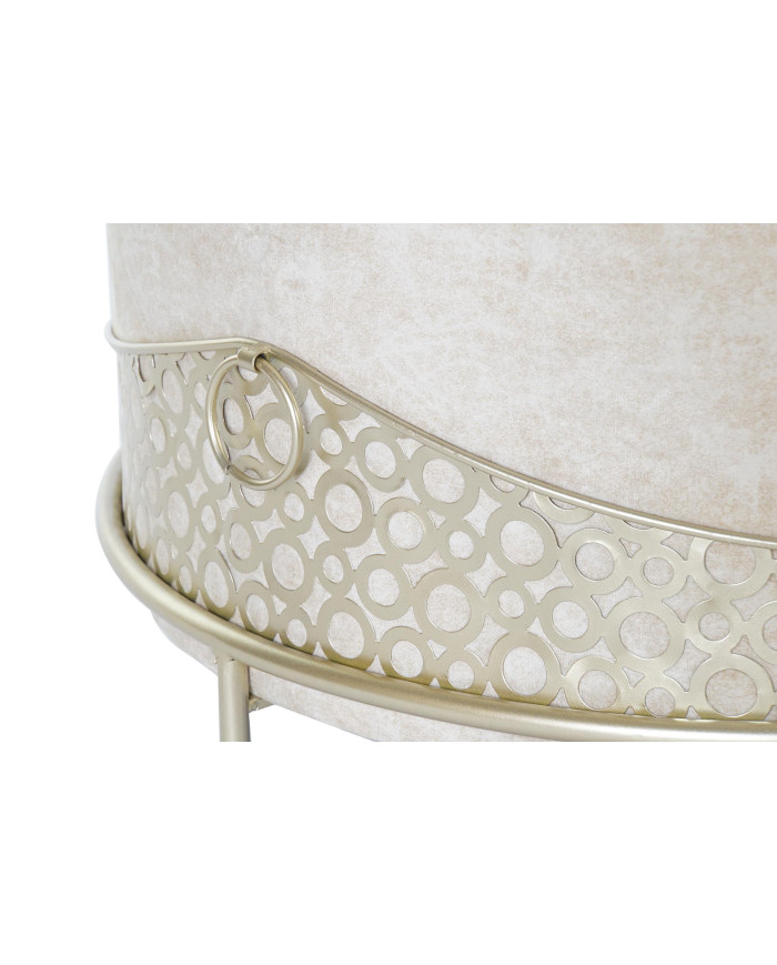 REPOSAPIES POLIESTER METAL 63X63X42 BEIGE