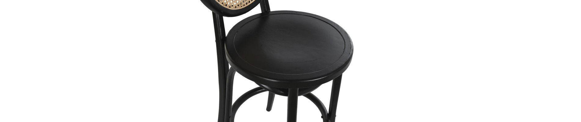 TABURETE OLMO RATAN 43X43X108 REJILLA NEGRO