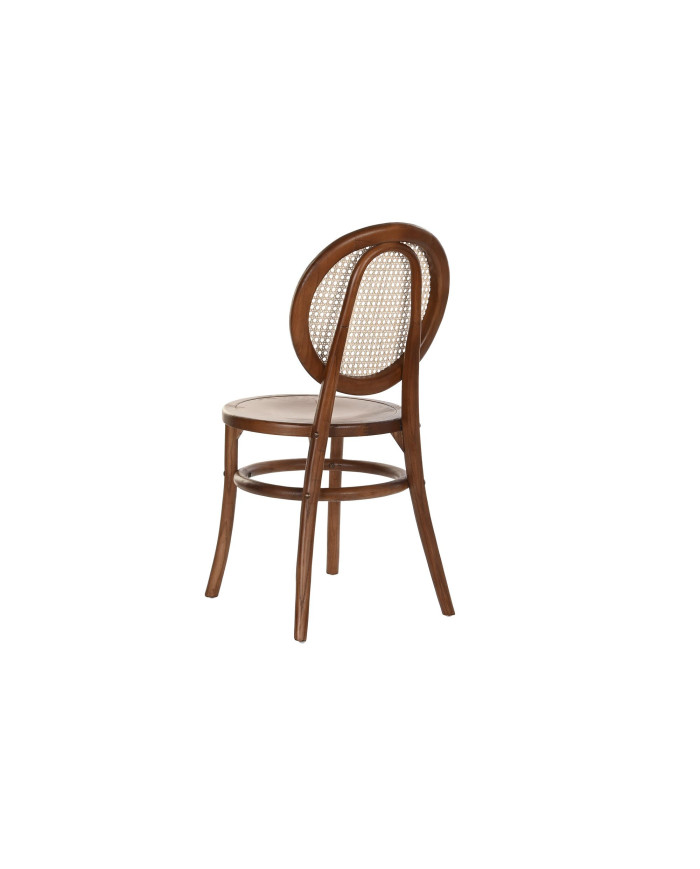 SILLA OLMO RATAN 43X43X89 REJILLA MARRON OSCURO