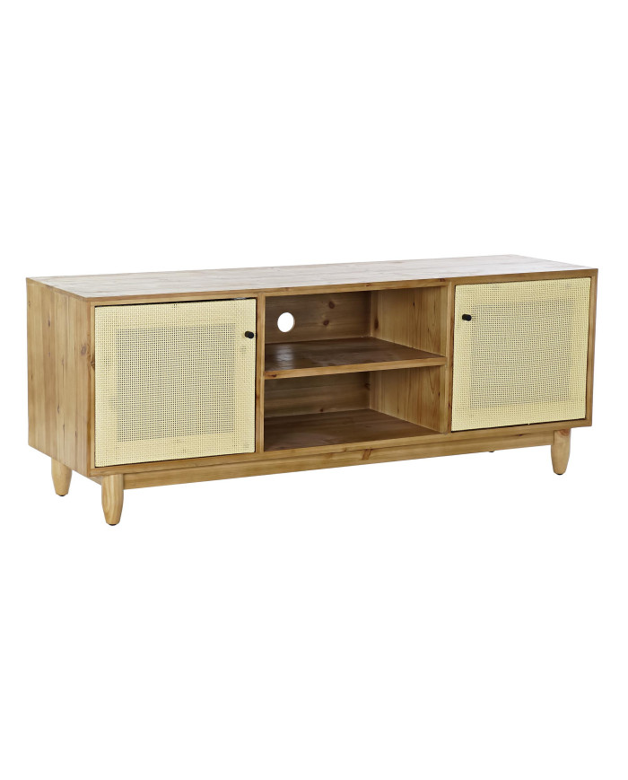 MUEBLE TV ABETO RATAN 140X38X53 MARRON
