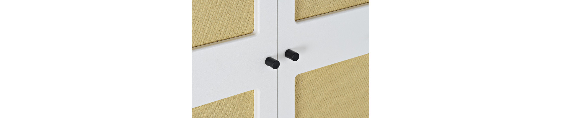 ARMARIO ABETO RATAN 80X40X160 BLANCO