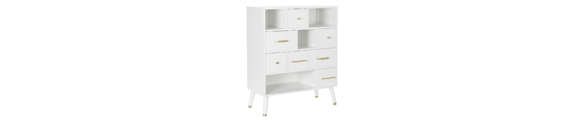 CAJONERA MDF METAL 76X34X94 BLANCO