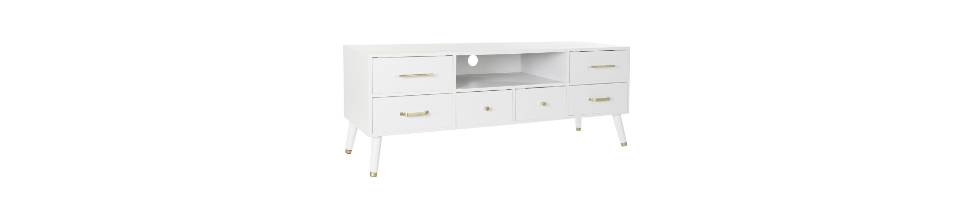 MUEBLE TV MDF ABETO 130X40X60 NATURAL