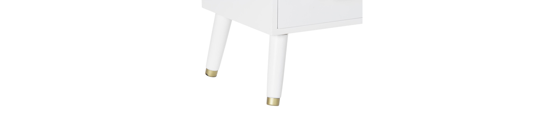 COMODA PAULOWNIA METAL 80X34X84 BLANCO