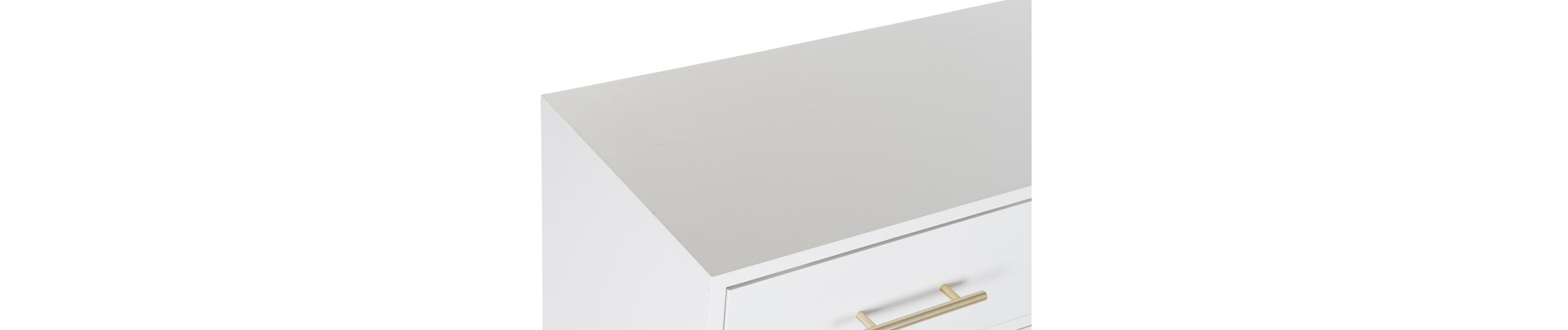 COMODA PAULOWNIA METAL 80X34X84 BLANCO