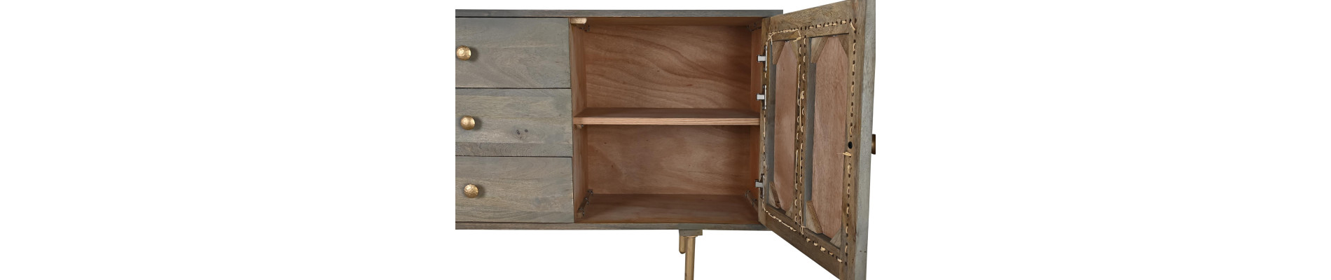 BUFFET MANGO MDF 160X40X75 GRIS