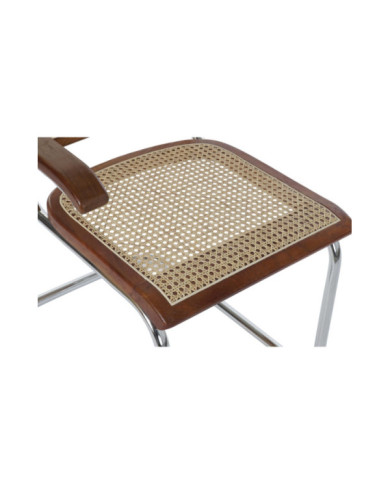 SILLA OLMO RATAN 65,5X62X79 REJILLA MARRON OSCURO