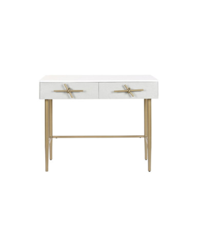CONSOLA MANGO HIERRO 90X45X74 LAZO BLANCO