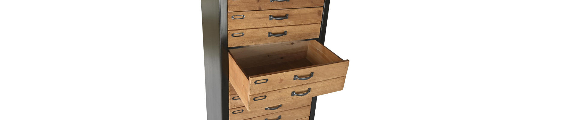 CAJONERA ABETO 57X40X111 NEGRO