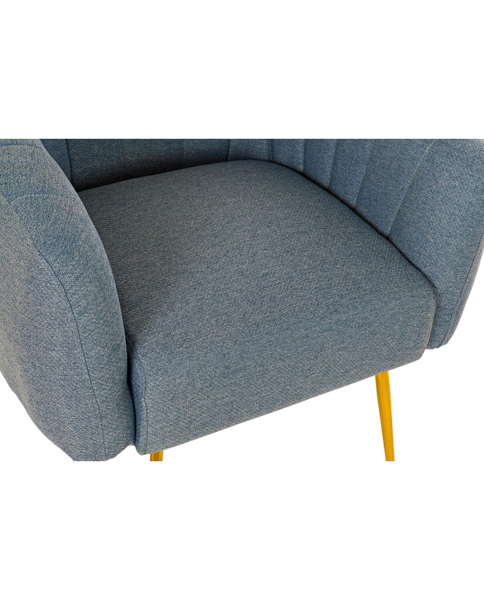 SILLON POLIESTER METAL 81X75X73 AZUL